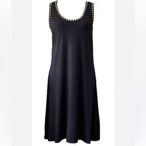 Premise Studded Shift Dress Black Sleeveless Dress Size 3X